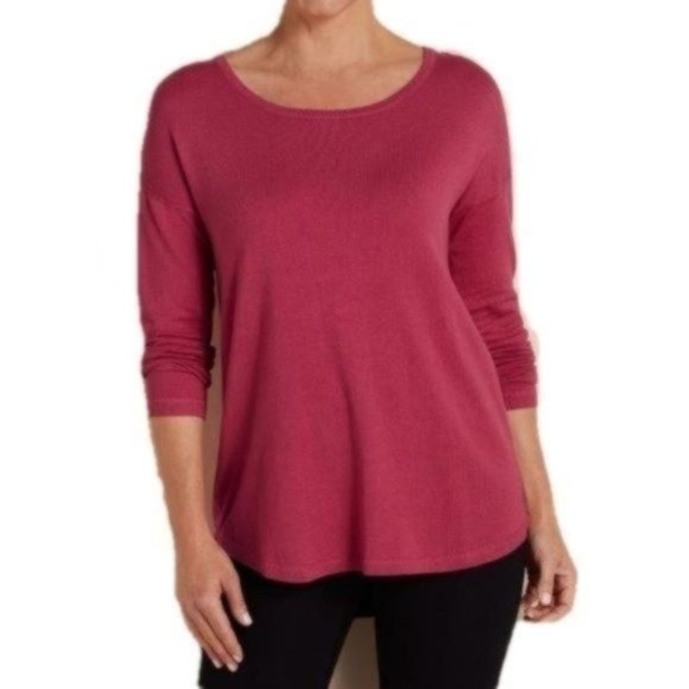 Soft‎ Surroundings Margulies Sweater Exposed Zipper size - L Large
